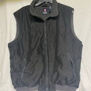 Chaps Black Sleeveless Jacket for Men
